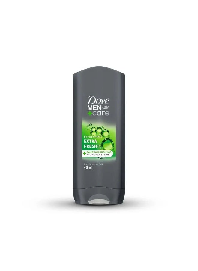 غسول 3*1 للجسم والوجه والشعر اكسترا فريش - 400 مل